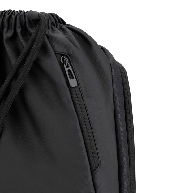 Barbarians Gym Sack 25/26 Black - Side Zipper View