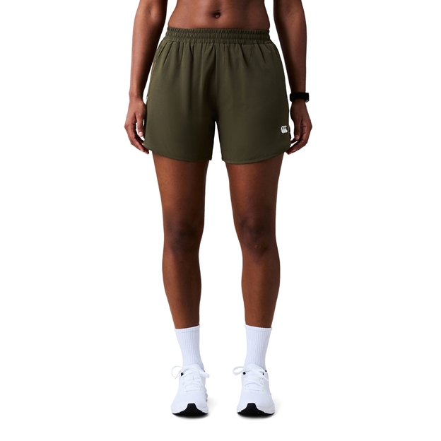 Canterbury Womens Tempo+ Training Shorts Ivy Green - Model Front View