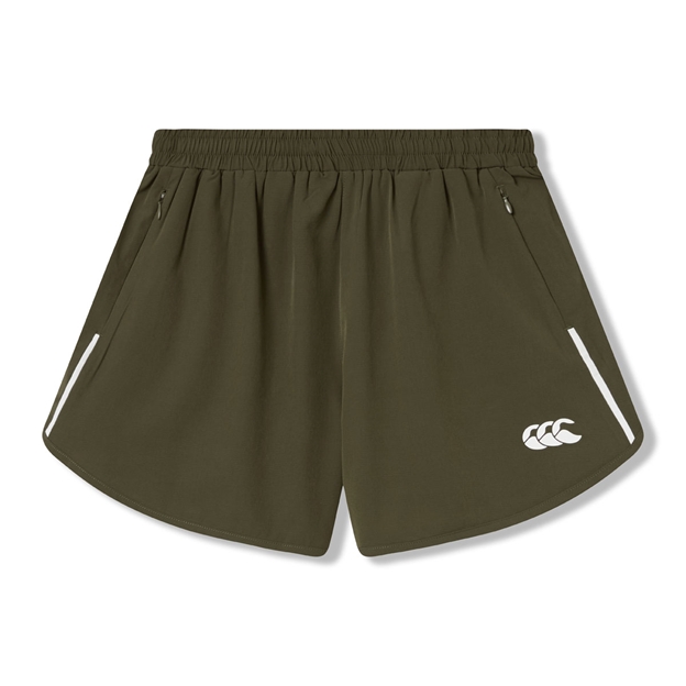 Canterbury Womens Tempo+ Training Shorts Ivy Green - Front View
