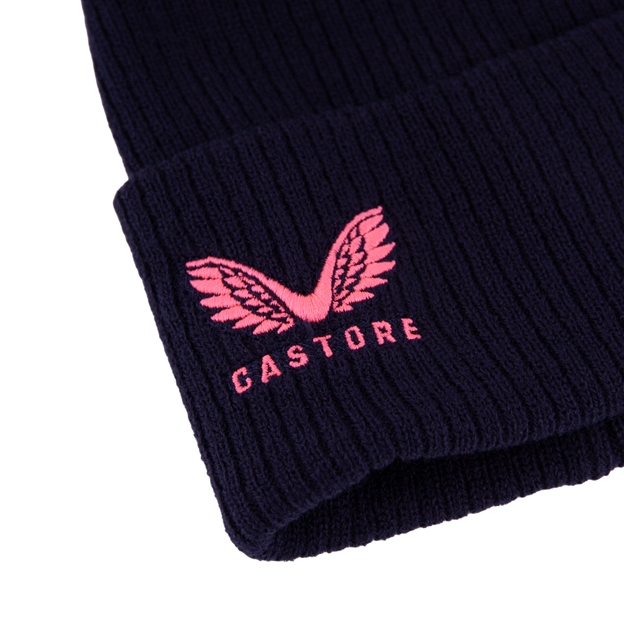 Harlequins Beanie 26/27 Navy - Logo View