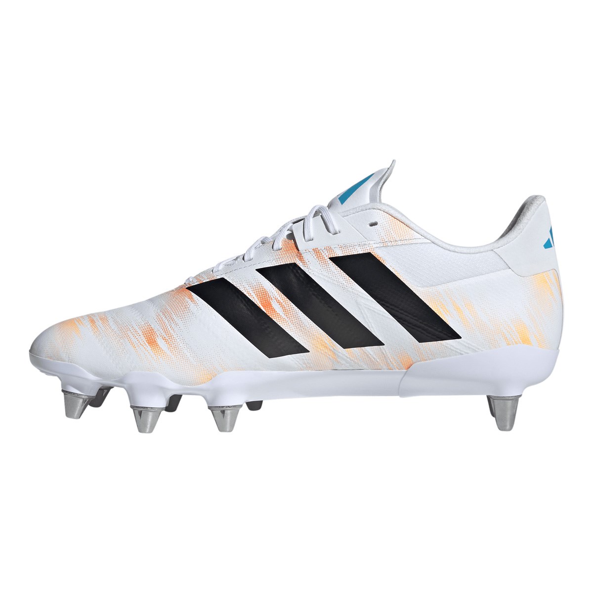adidas Adults Kakari RS Soft Ground Rugby Boots White - Outstep View