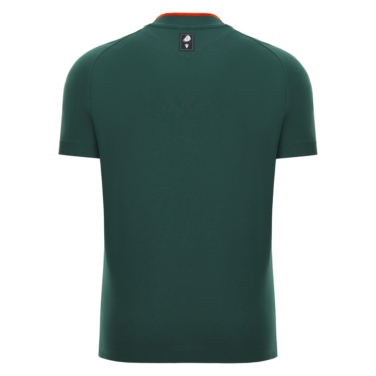Rugby World Cup 2027 Mens Cotton T-Shirt Dark Green/Orange - Front View