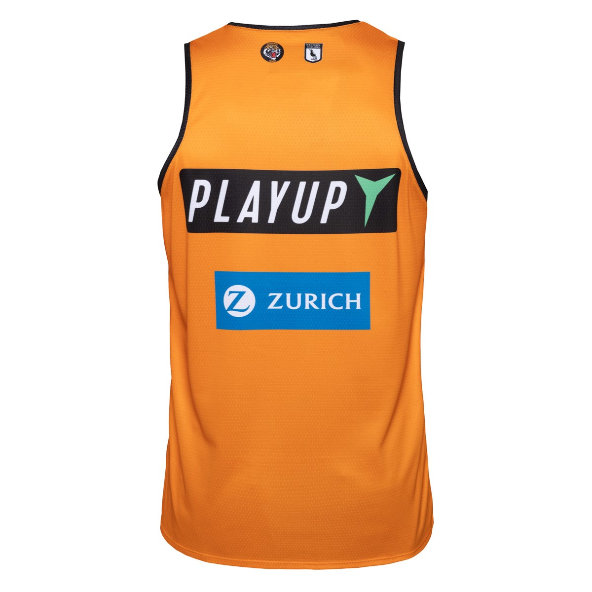 Wests Tigers Mens Training Singlet 2026 Orange - Front View