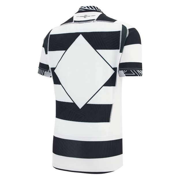 Barbarians Mens Bodyfit Home Rugby Shirt 25/26 - Back View