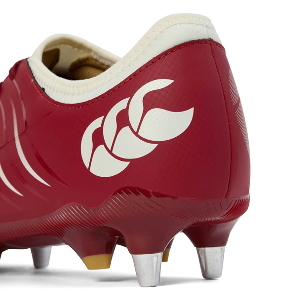 Canterbury Adults Phoenix 2.0 Team SG Rugby Boots Red - Heel