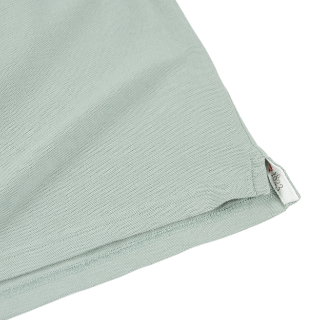 Rugby 1823 Adults Polo Shirt Cambridge Blue - Hem Close-up