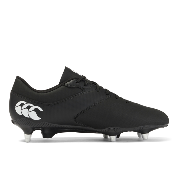 Canterbury Adults Phoenix Raze Soft Ground Rugby Boots - Black - Instep