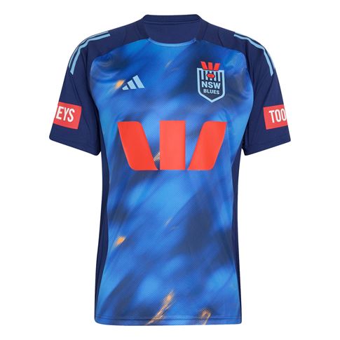 New South Wales Blues Mens Perfomance T-Shirt 26/27 Dark Blue - Front View
