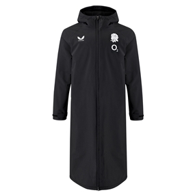 England Adults Performance Thermal Robe 26/27 Castore Black - Front View