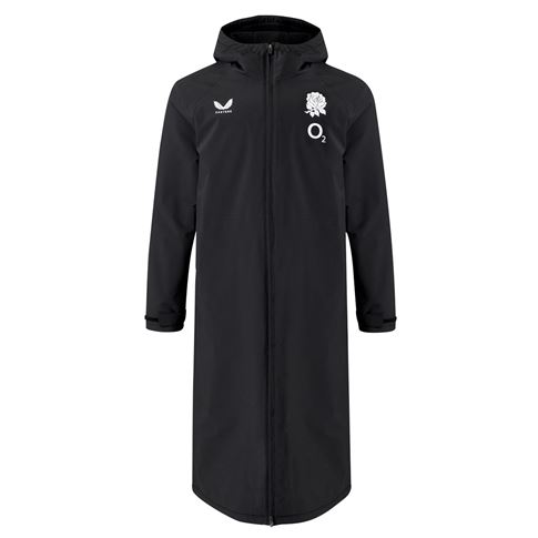 England Adults Performance Thermal Robe 26/27 Castore Black - Front View