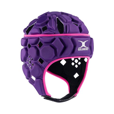Gilbert Octane Headguard Purple/Pink - Front View