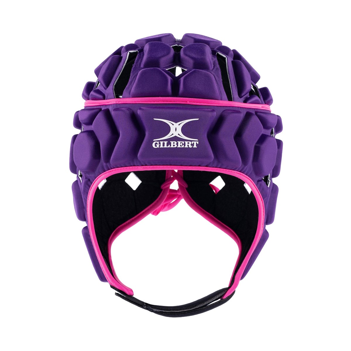 Gilbert Octane Headguard Purple/Pink - Front View