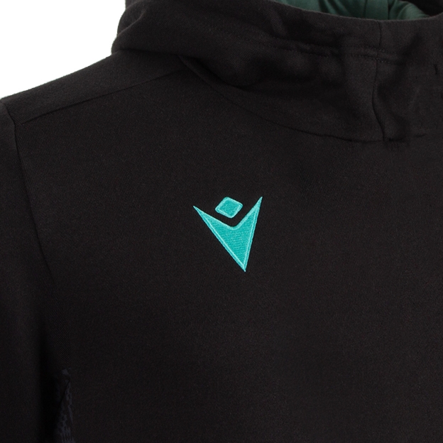 Connacht Kids Hoodie Black 2025 - Macron
