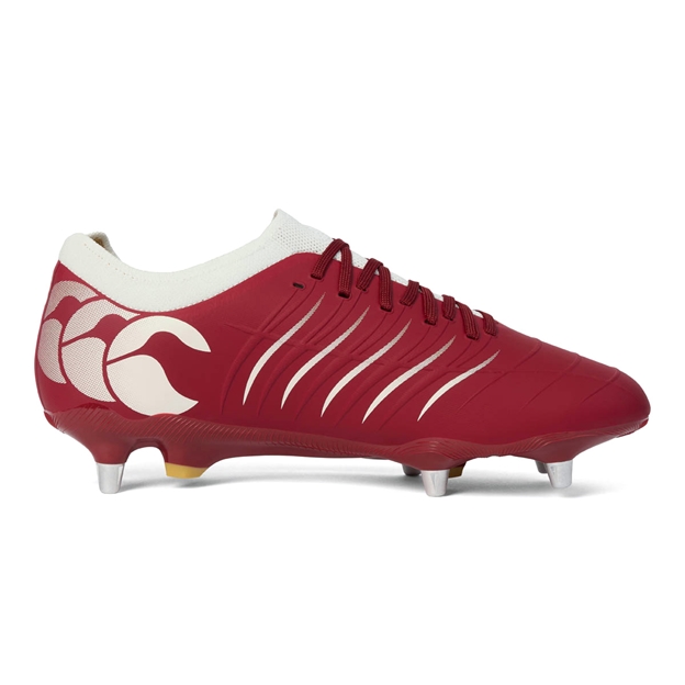 Canterbury Adults Phoenix 2.0 Pro SG Rugby Boots Red - Instep