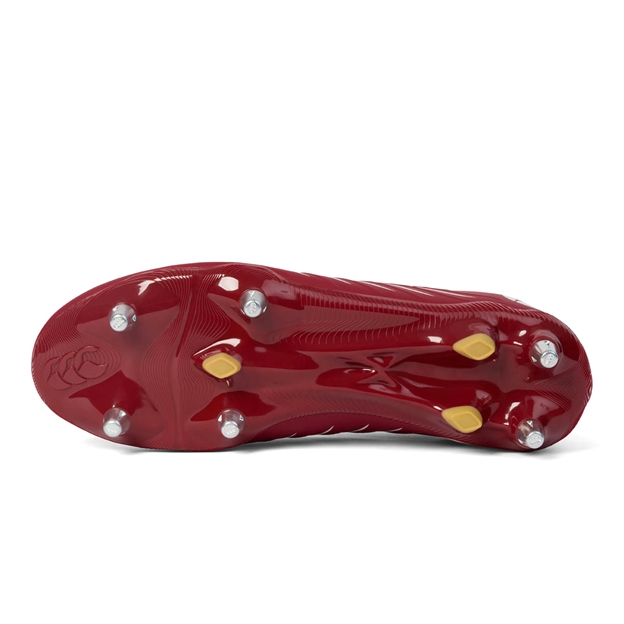 Canterbury Adults Phoenix 2.0 Pro SG Rugby Boots Red - Soleplate