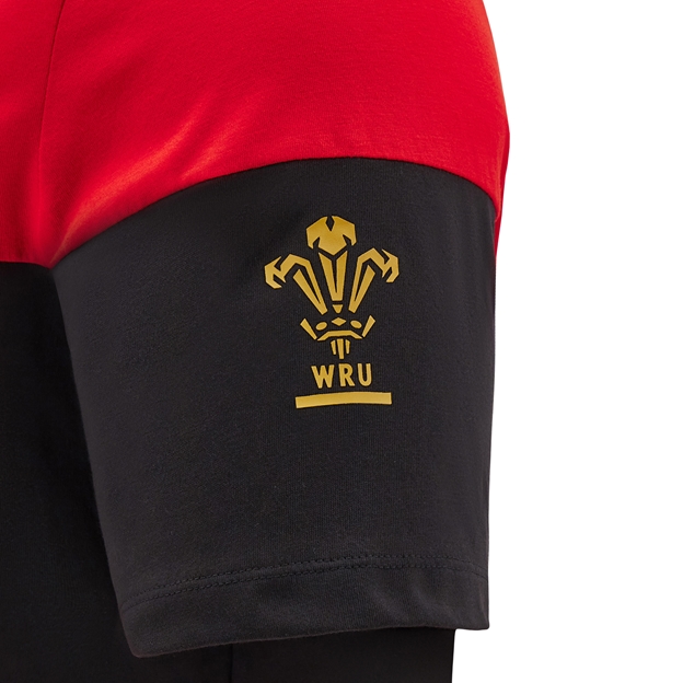 Wales Kids Travel Leisure T-Shirt - Red 2025 - WRU