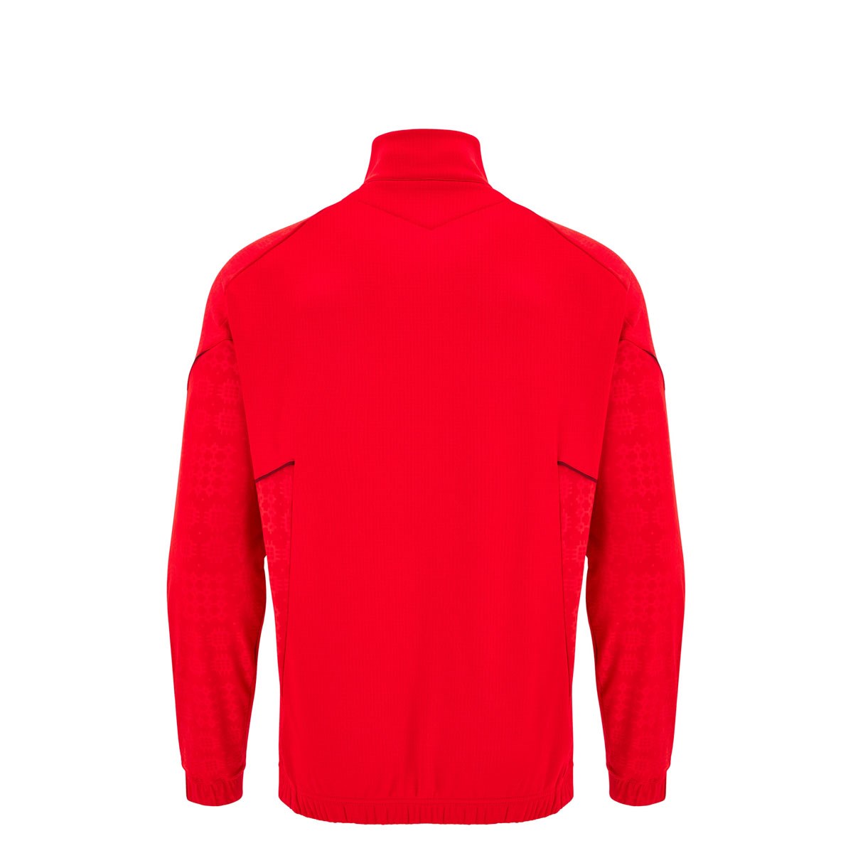 Wales Junior Travel Quarter Zip Fleece 25/26 Red - Front
