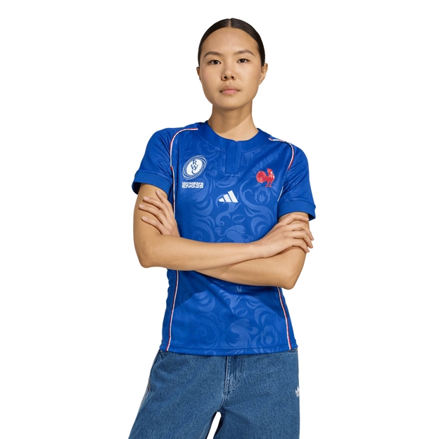 France WRWC Womens Home Jersey 2025 Blue - Model
