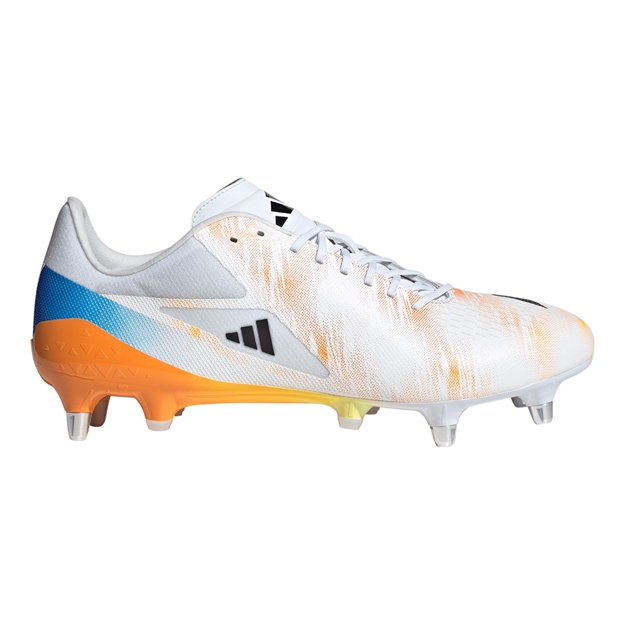 adidas Adults Adizero RS15 Pro Soft Ground Rugby Boots - Outstep View