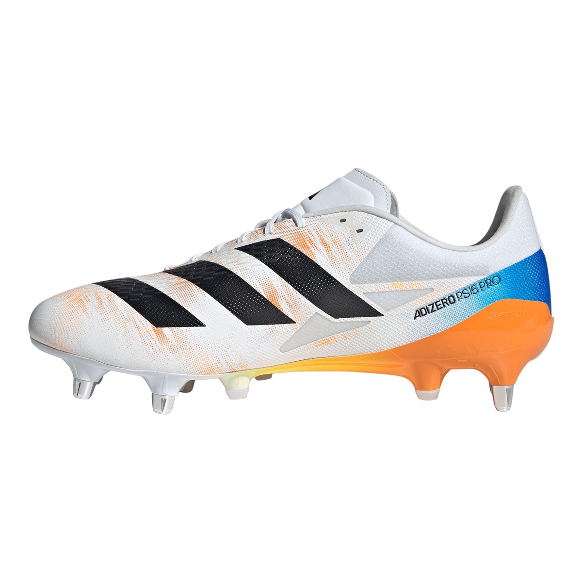 adidas Adults Adizero RS15 Pro Soft Ground Rugby Boots - Outstep View