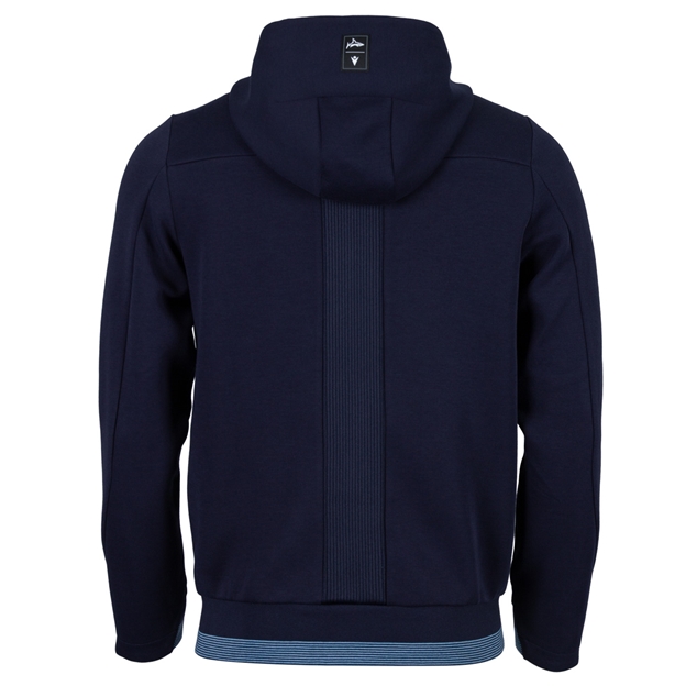 Sale Sharks Mens Travel Full Zip Hoodie 26/27 Navy - Back View