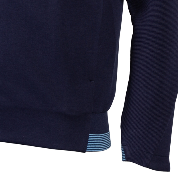 Sale Sharks Mens Travel Full Zip Hoodie 26/27 Navy - Pocket Close-up