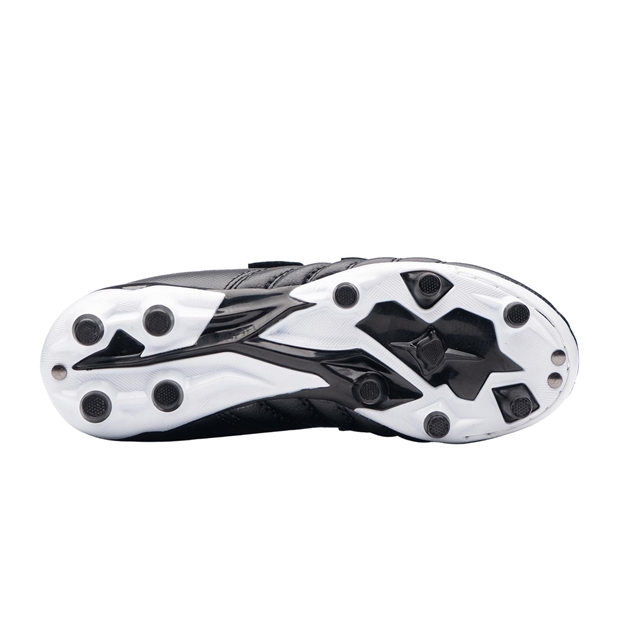 Gilbert Kids Sidestep Icon Moulded Stud Soft Ground Rugby Boots Black - Soleplate view