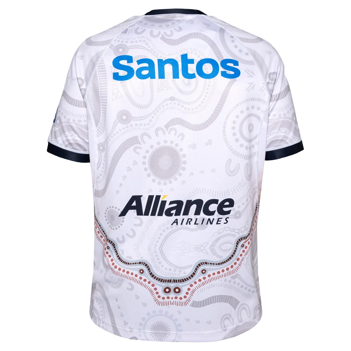 Queensland Reds Mens Indigenous Rugby Shirt 2026 White - Front