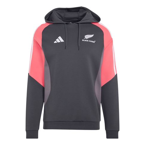Black Ferns Mens Hoodie 26/27 Carbon - Front View