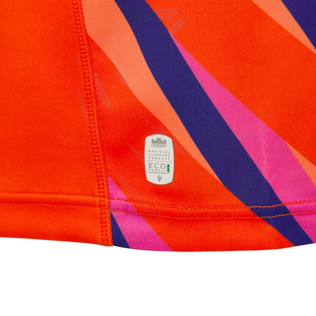 Edinburgh Mens Away Rugby Shirt  26/27 - Orange/Navy/Purple