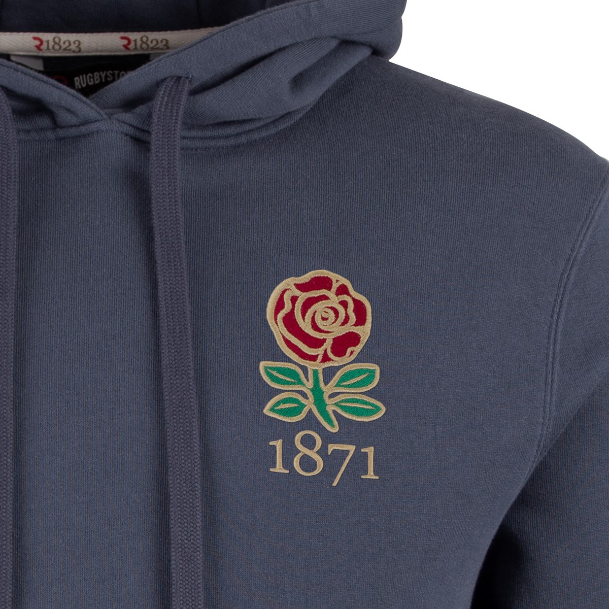 R1823 England 1871 Hoodie - Petrol Blue