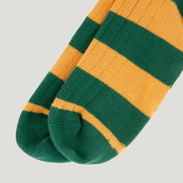 Classic Striped Socks - Green/Gold