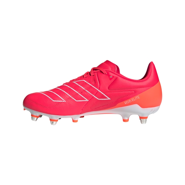 adidas Adults RS15 Elite Soft Ground Rugby Boots - Lucid Red
