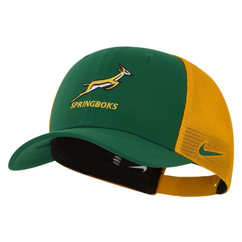 South Africa Springboks Adults Trucker Cap 26/27 Gorge Green - Front View