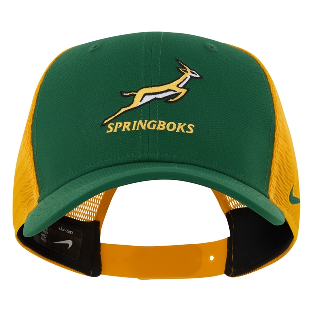 South Africa Springboks Adults Trucker Cap 26/27 Gorge Green - Front View 2