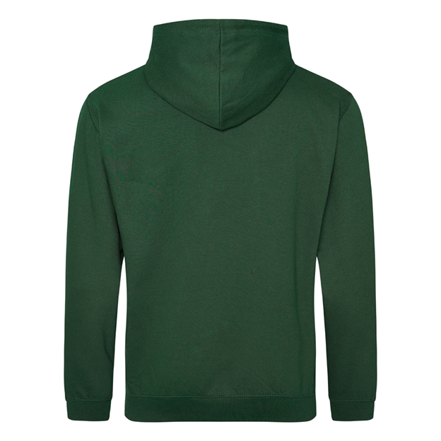 Ireland Mens Classic XV Hoodie Bottle Green - Back