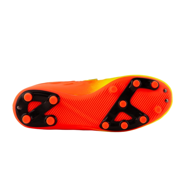 Optimum Kids Ignisio Easy Fasten Moulded Stud Firm Ground Boots Yellow/Orange - Soleplate