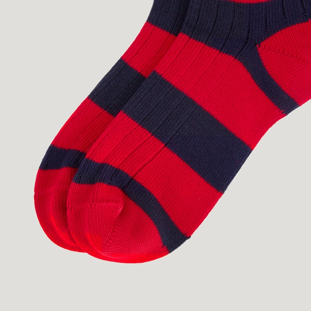 Classic Striped Socks - Red/Navy