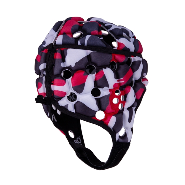 Body Armour Ventilator Headguard Red Camo - Back