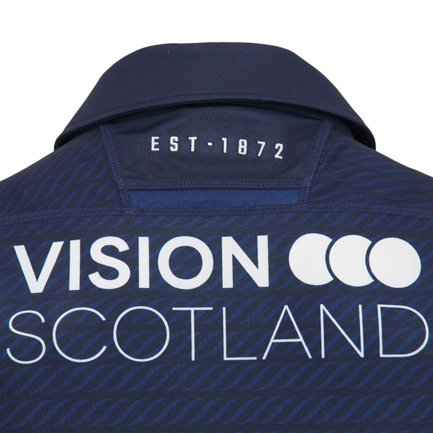 Edinburgh Kids Home Rugby Shirt 26/27 Navy/Orange/White - Est. 1872 Close-up