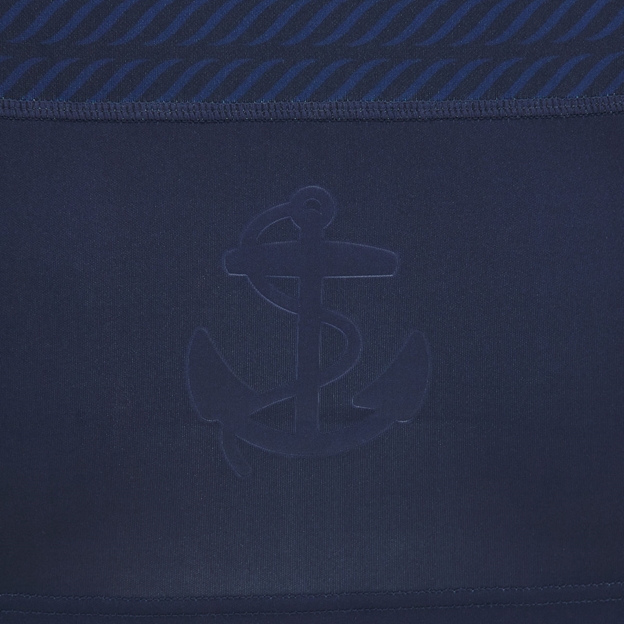 Edinburgh Kids Home Rugby Shirt 26/27 Navy/Orange/White - Embossed Hem Detail