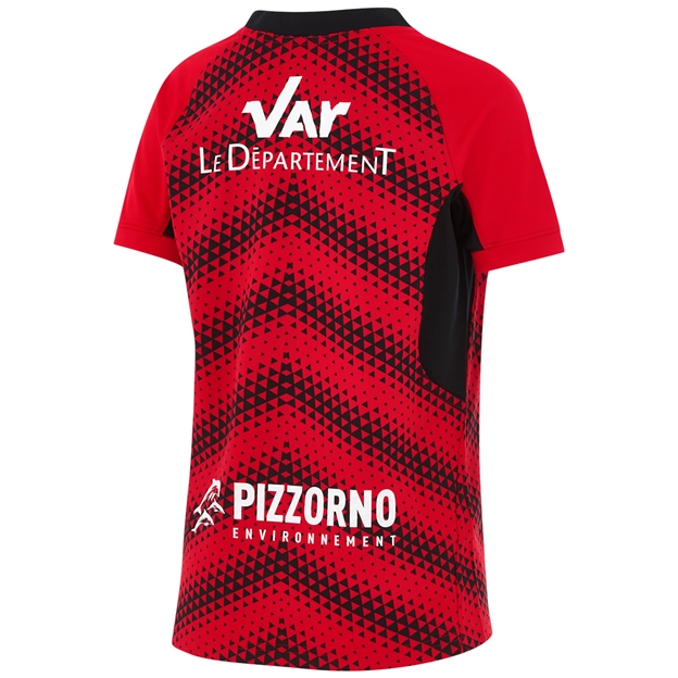 RC Toulon Kids Home Rugby Shirt 25/26 Red - Back