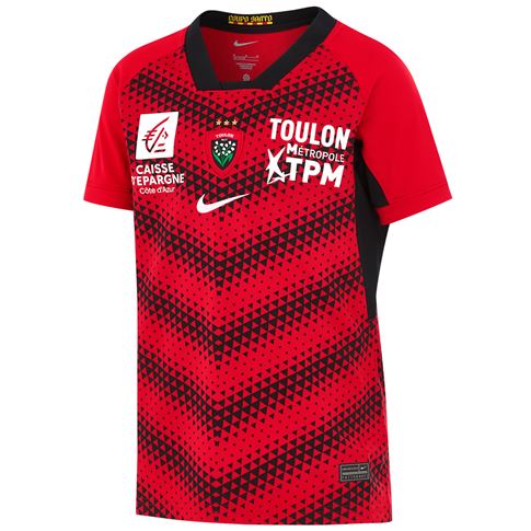 RC Toulon Kids Home Rugby Shirt 25/26 Red - Front