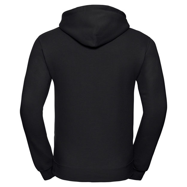 St Ronans Silver Band Adults Hoodie Black - Back View