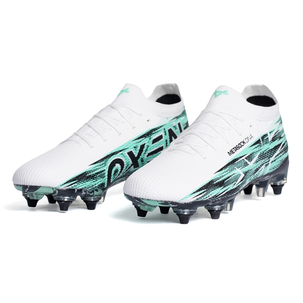 Oxen Kids Metasock Soft Ground Rugby Boots Cool Mint - Pair