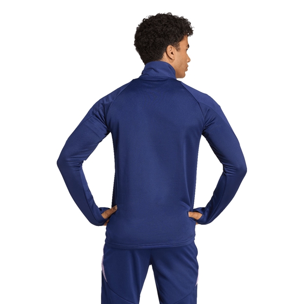 France Mens Thermal Quarter Zip 25/26 Blue - Model Back
