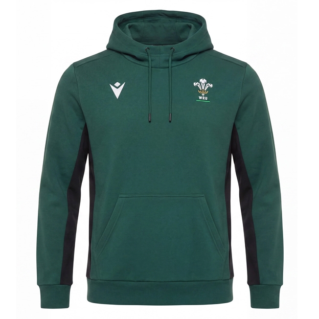 Wales Mens Travel Hoodie 26/27 Green - Front View