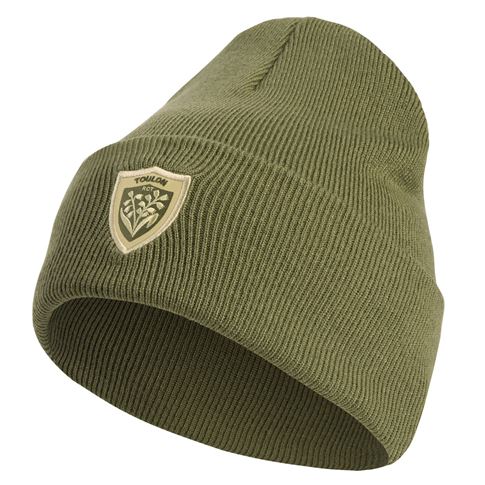 Toulon Adults Beanie Hat 26/27 Olive - Front View