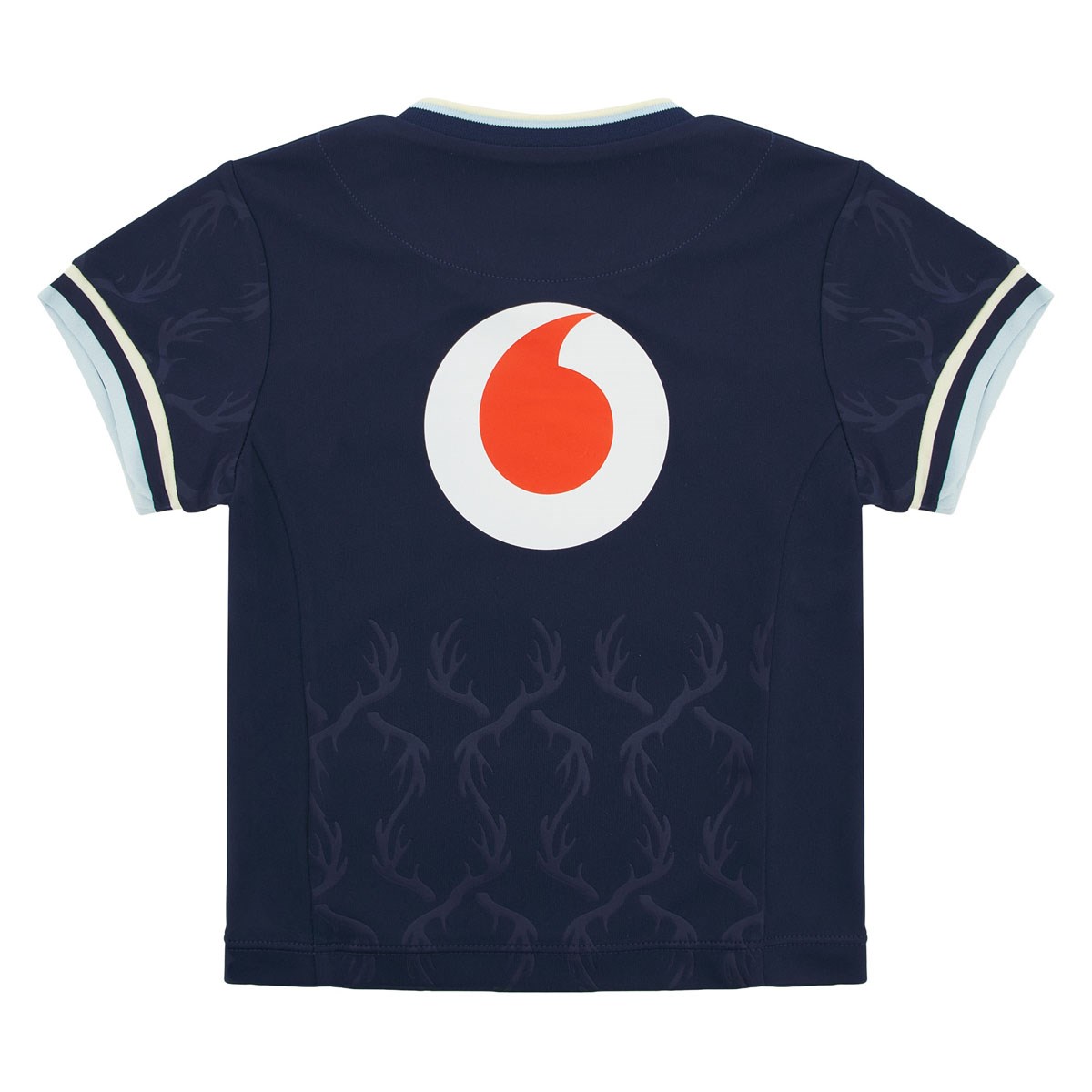 Scotland Babies Home Rugby Shirt 26/27 Navy and Sand - Front View