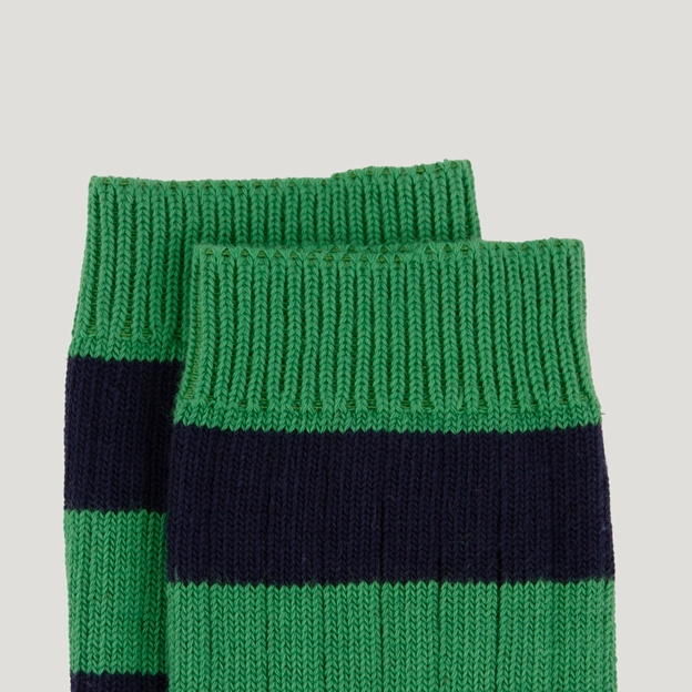 Classic Striped Socks - Green/Navy